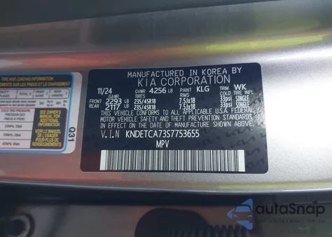 2025 Kia Seltos Sx Turbo from USA, damaged, VIN KNDETCA73S7753655